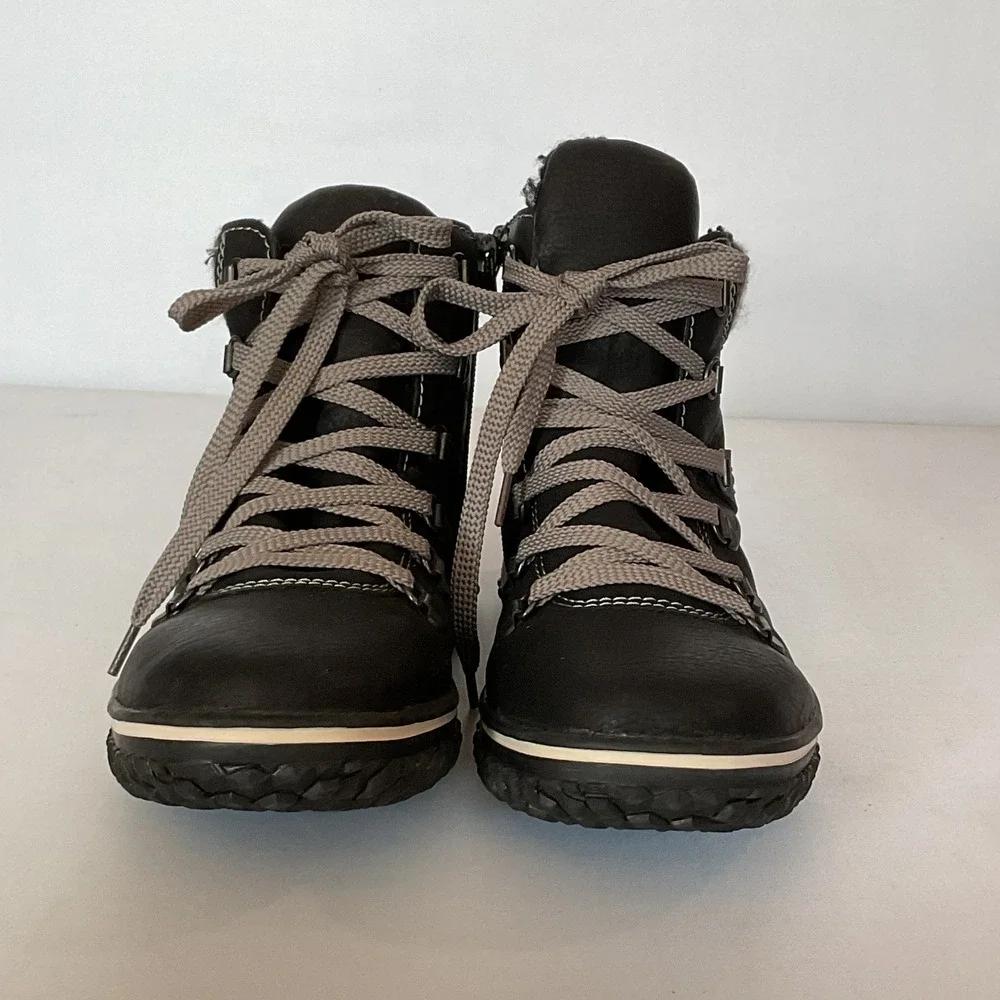 Rieker Tex Water Resistant Faux Fur Lined Boots Women's 38